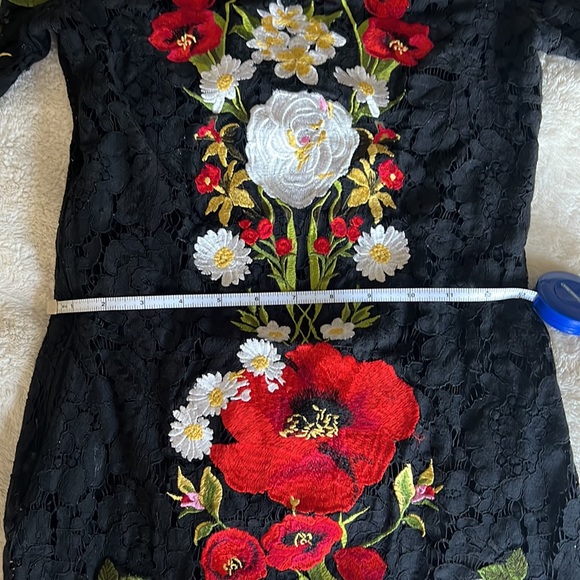 Dolce Gabbana floral embroided dress - Picture 6 of 13